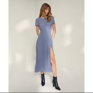 Aritzia Wilfred Maxime Dress Blue XL